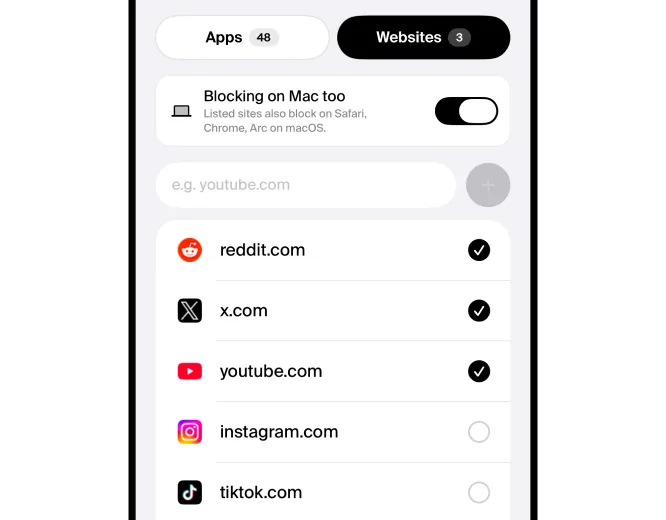 Norma for Mac — Elige tus webs